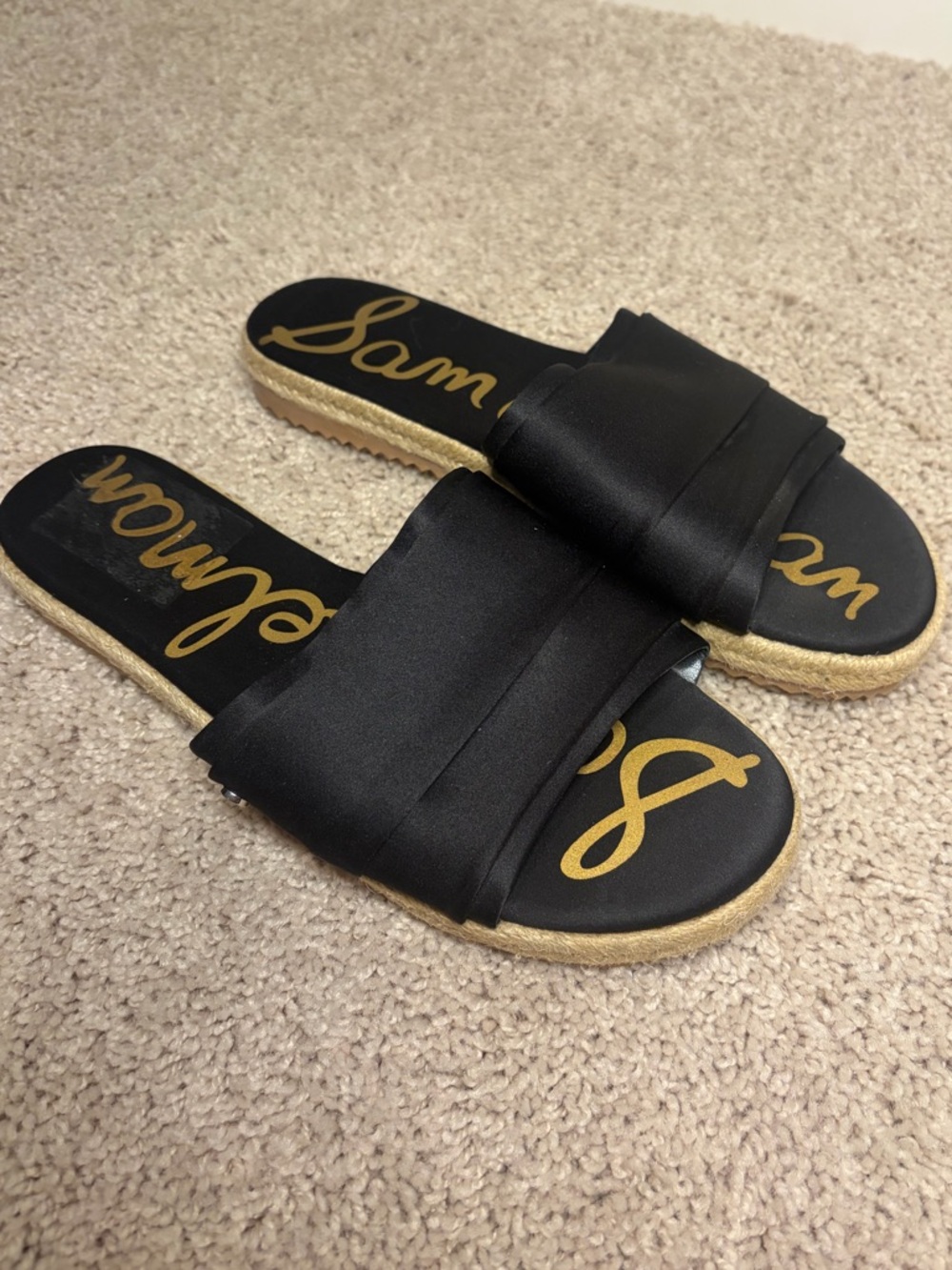 Sam Edelman Black Slide Sandals Size 8